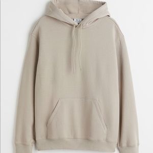 BEIGE MENS H&M HOODIE (SIZE:SMALL)